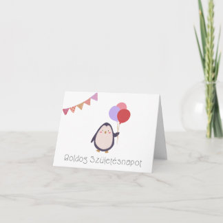 Tarjeta cumpleaños húngaro de Boldog születésnapot