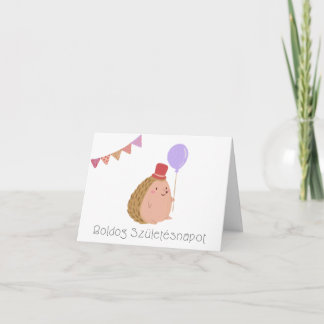 Tarjeta cumpleaños húngaro de Boldog születésnapot