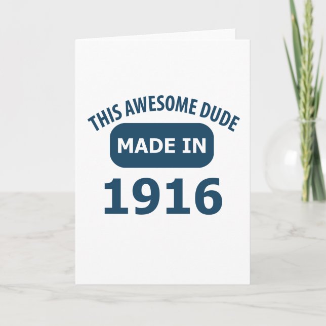 Tarjeta Cumpleaños impresionante de 101 años (Anverso)