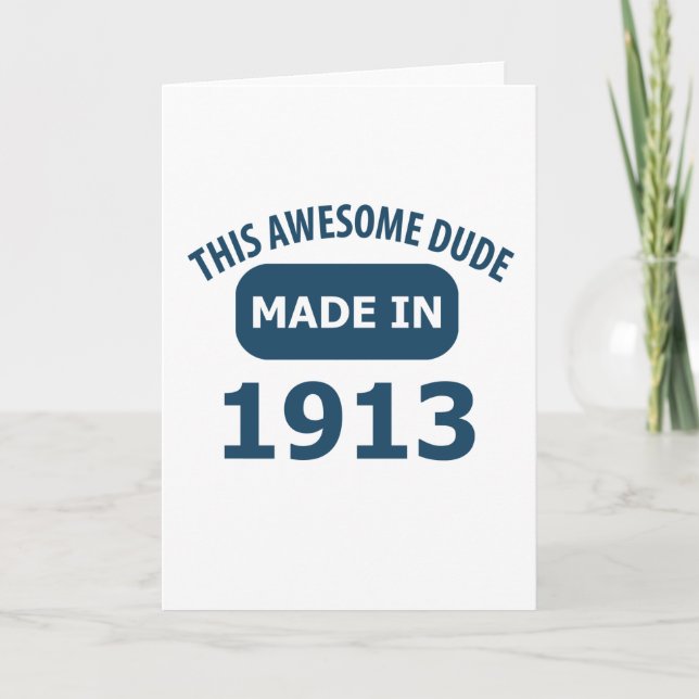 Tarjeta Cumpleaños impresionante de 101 años (Anverso)
