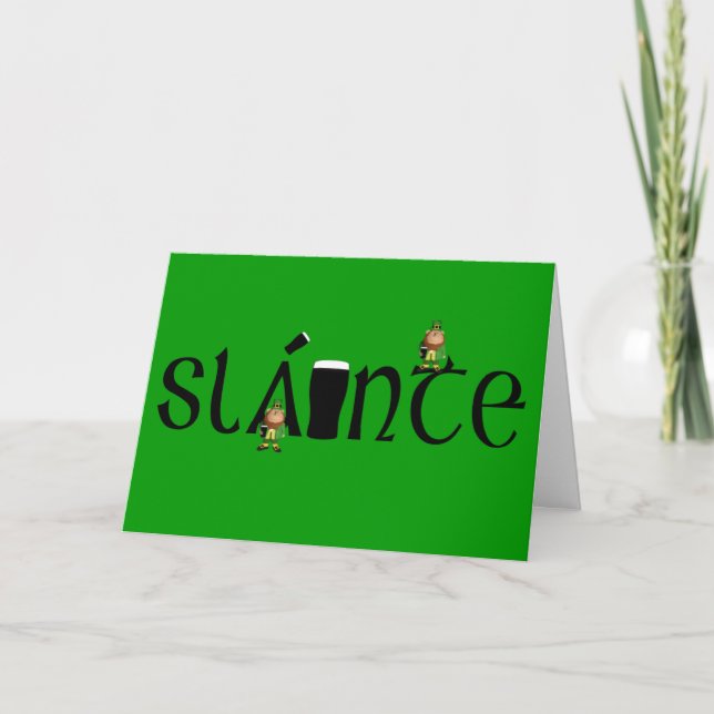 Tarjeta cumpleaños irlandés (Anverso)