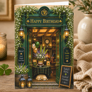 Tarjeta Cumpleaños Irlandés Cumpleaños de Verano Amante de