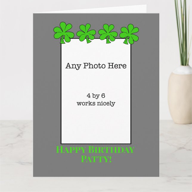 Tarjeta Cumpleaños Irlandés Snarky (Anverso)