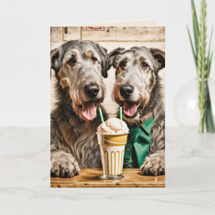 Tarjeta Cumpleaños irlandés Wolfhound