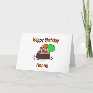 Tarjeta Cumpleaños italiano Desi del abuelo de Nonno del