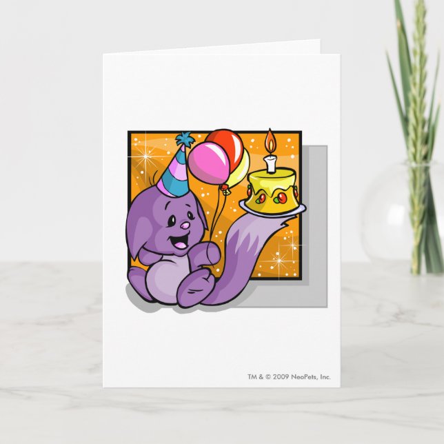 Tarjeta Cumpleaños Kacheek (Anverso)
