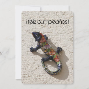 Tarjeta cumpleaños lagarto