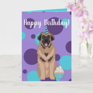 Tarjeta Cumpleaños Leonberger