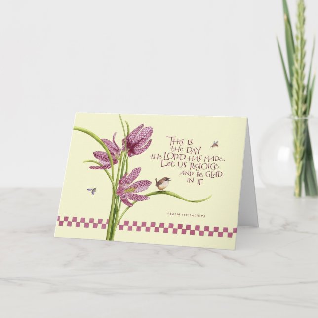 Tarjeta Cumpleaños/Lirio de Control (Anverso)