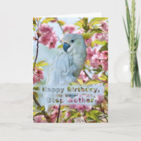 Cumpleaños, madre de paso, loro blanco en Apple ca