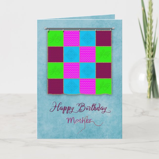 Tarjeta Cumpleaños, madre, destartalado de la pared (Anverso)