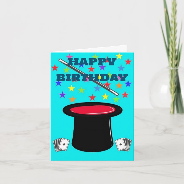 Tarjeta cumpleaños mágico (Anverso)