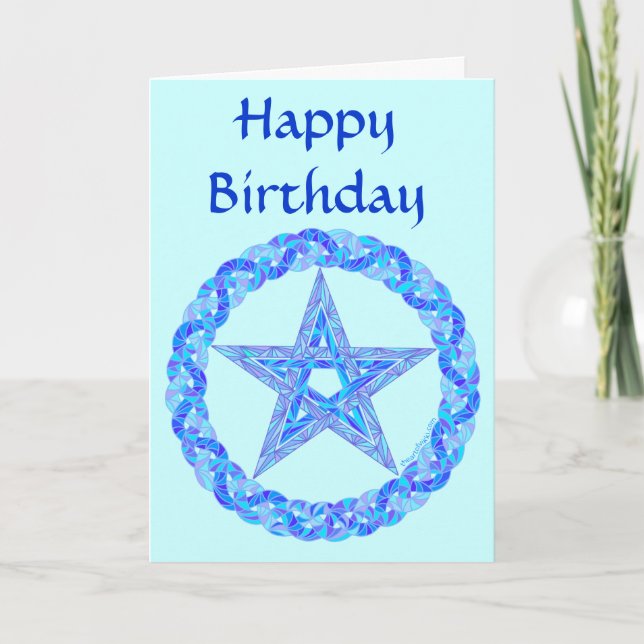 Tarjeta Cumpleaños mágico de las cosas de Wiccan del (Anverso)