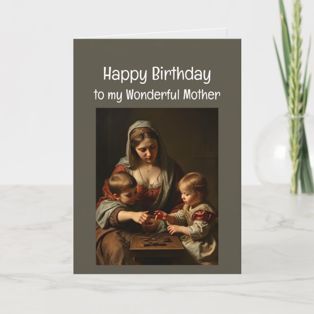 Tarjeta Cumpleaños Maravillosa Madre Amor (Anverso)