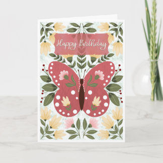 Tarjeta Cumpleaños Mariposa de Casa de Campo