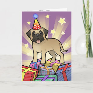 Tarjeta Cumpleaños Mastiff / Bullmastiff