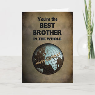 TARJETA CUMPLEAÑOS - MEJOR HERMANO DEL MUNDO