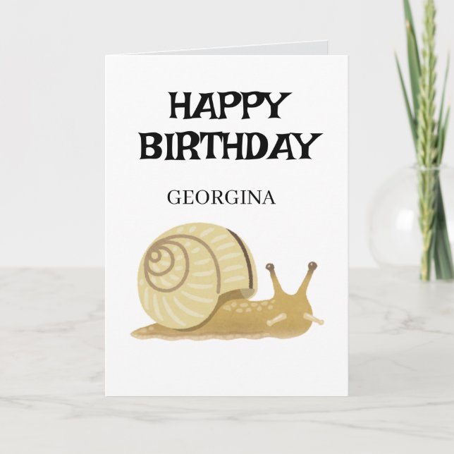 TARJETA CUMPLEAÑOS MINIMALISTA FELIZ (Anverso)
