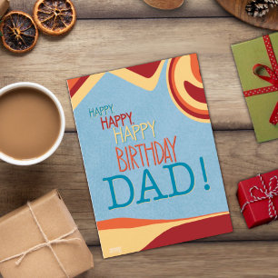 Tarjeta Cumpleaños Moderno e Inespiritualidad De Moda Resu