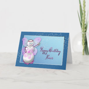 Tarjeta CUMPLEAÑOS - Niña - JUSTICIA DE NIEVE - MÁGICA