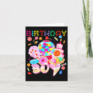 Tarjeta Cumpleaños Niño Candy Land Candy Crew Dulce Cumple