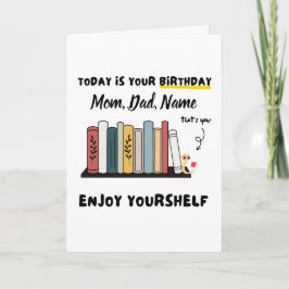 Tarjeta Cumpleaños | Nombre personalizado Cute Disfrutar d