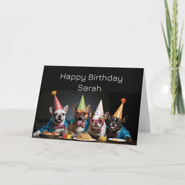 Tarjeta Cumpleaños Nombre Personalizado para Todos (Anverso)