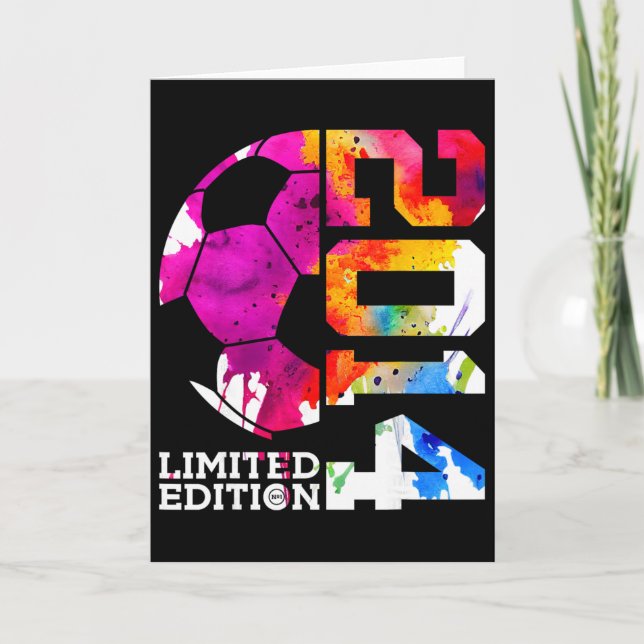 Tarjeta Cumpleaños número 11 de fútbol edición limitada 20 (Anverso)