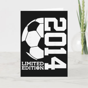 Tarjeta Cumpleaños número 12 de fútbol edición limitada 20