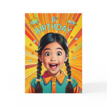 Cumpleaños número 6 de una niña asiático americana