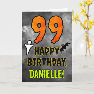 Tarjeta Cumpleaños número 99: Tema espeluznante de Hallowe