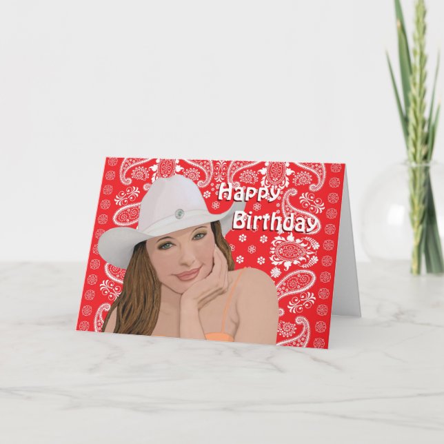 Tarjeta Cumpleaños Occidental (Anverso)