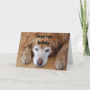 Tarjeta Cumpleaños - Olvidaste tu cumpleaños