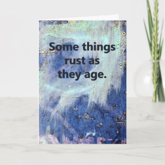 Tarjeta Cumpleaños oxidado