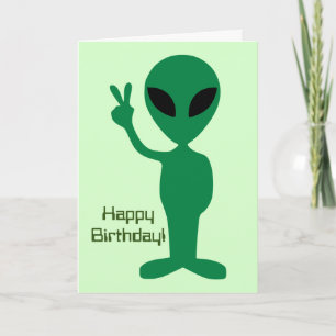 Tarjeta Cumpleaños pacífico de los Alienígenas