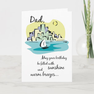 Tarjeta Cumpleaños Papá Ciudad del Velero
