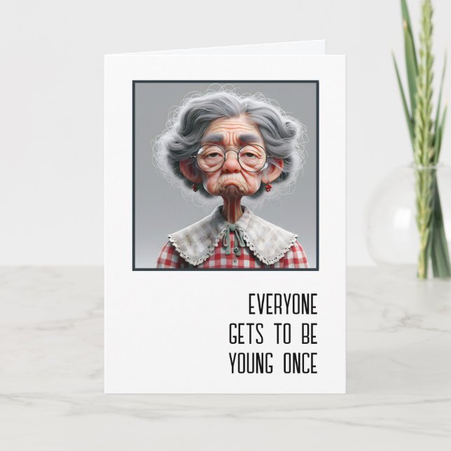 Tarjeta Cumpleaños para anciana (Anverso)