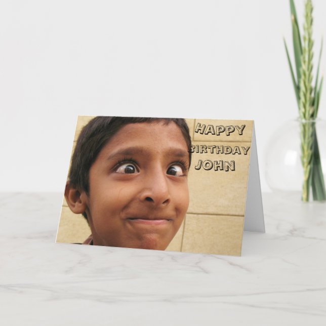 Tarjeta Cumpleaños Para él hombres considerado especial (Anverso)