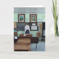 Cumpleaños para la maestra, escuela de una sola ha