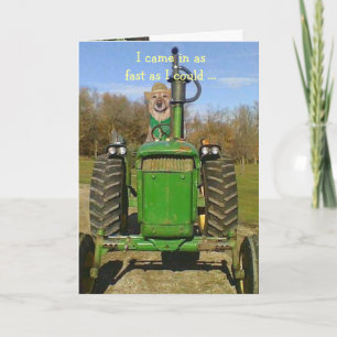 Tarjeta Cumpleaños para las fans del tractor