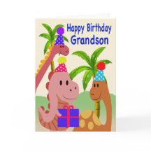 Cumpleaños para nieto Dinosaurios