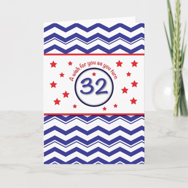 Tarjeta Cumpleaños Patriótico 32 (Anverso)
