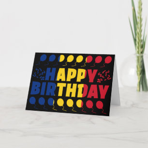 Tarjeta Cumpleaños Patriótico Bandera de Rumania