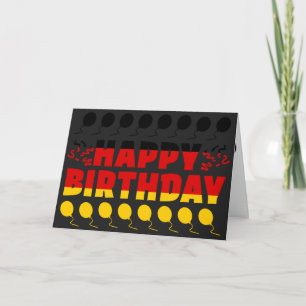 Tarjeta Cumpleaños Patriótico de la Bandera de Alemania