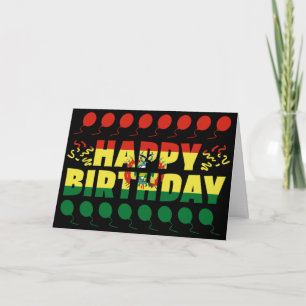Tarjeta Cumpleaños Patriótico de la Bandera de Bolivia
