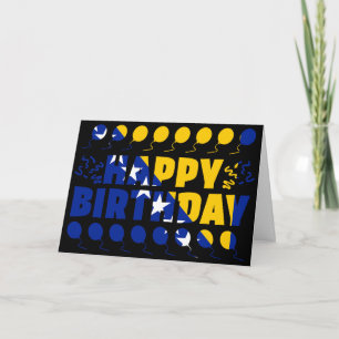 Tarjeta Cumpleaños Patriótico de la Bandera de Bosnia