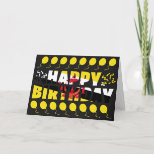 Tarjeta Cumpleaños Patriótico de la Bandera de Brunéi