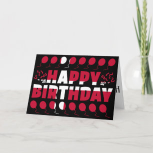 Tarjeta Cumpleaños Patriótico de la Bandera de Dinamarca