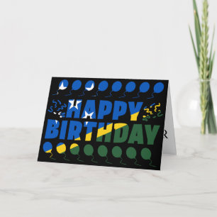 Tarjeta Cumpleaños Patriótico de la Bandera de las Islas S