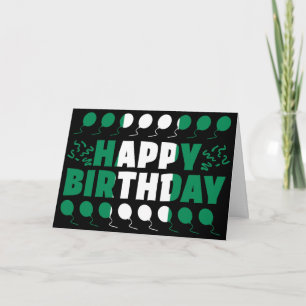Tarjeta Cumpleaños Patriótico de la Bandera de Nigeria